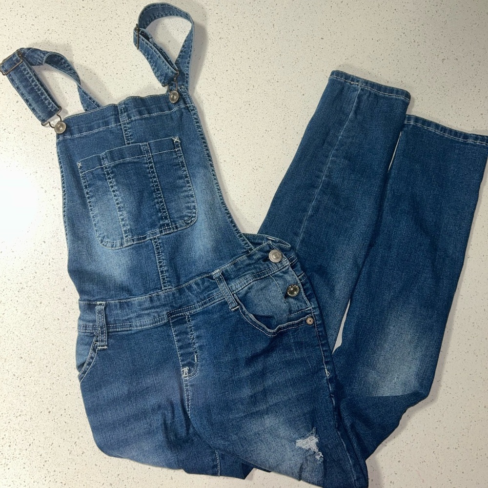 Wallflower Classic Blue Women's Jeans Overalls